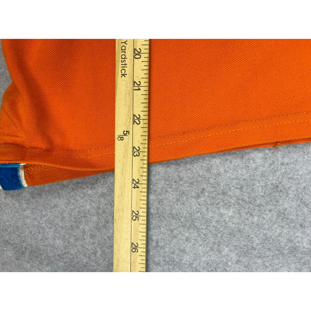 Abercrombie & Fitch Muscle Polo Shirt Youth L Orange Short Sleeve Preppy - Picture 7 of 9